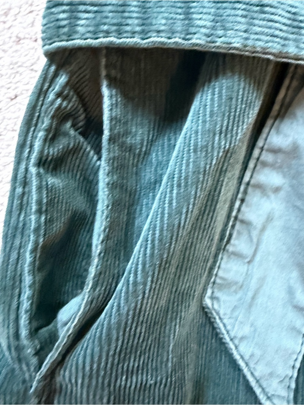 Pilcro Forest Green Corduroy Button-Front Shirt Dress with Belt size 6 - Picture 3 of 6